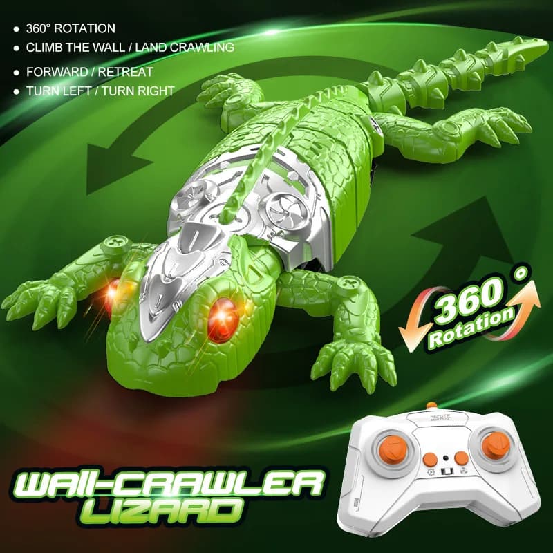 Children RC Gecko Wall Climbing Car Electric Simulation Lizard Biomimetic Chameleon Mechanical Snimal Wall Climbing Toy