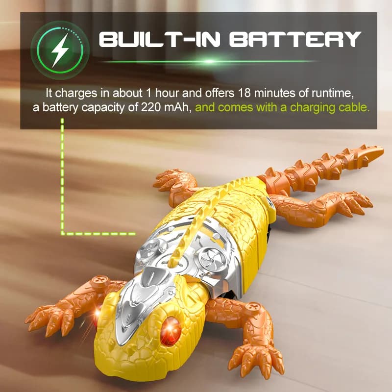Children RC Gecko Wall Climbing Car Electric Simulation Lizard Biomimetic Chameleon Mechanical Snimal Wall Climbing Toy