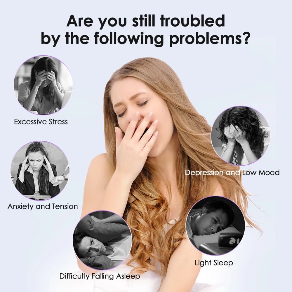 Handheld Sleep Aid Device Intelligent Pulse Stimulation Anxiety Insomnia Relief Nerve Soothing Device for Better Rest