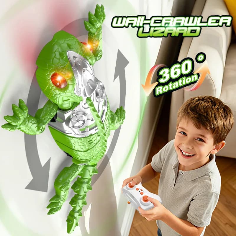 Children RC Gecko Wall Climbing Car Electric Simulation Lizard Biomimetic Chameleon Mechanical Snimal Wall Climbing Toy