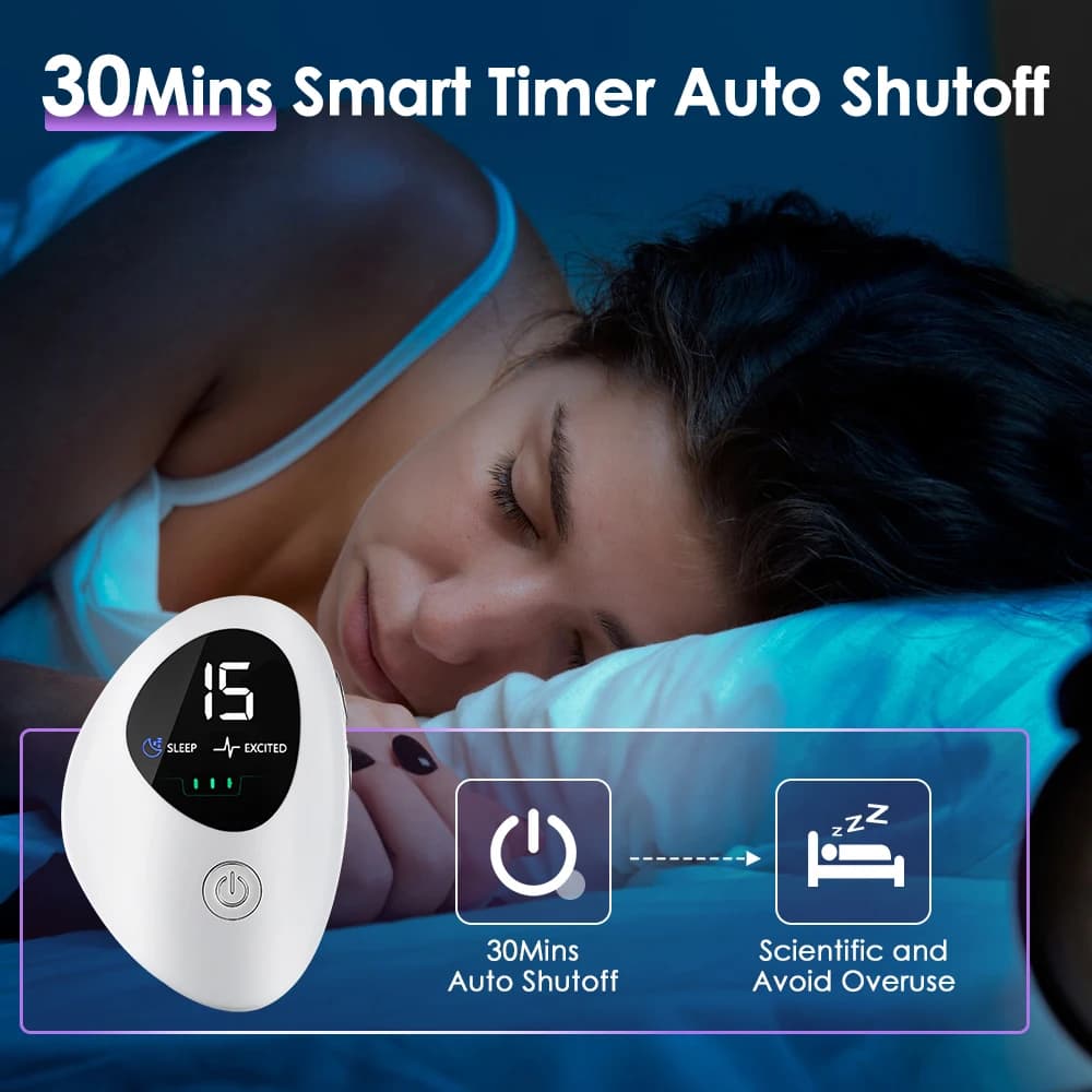 Handheld Sleep Aid Device Intelligent Pulse Stimulation Anxiety Insomnia Relief Nerve Soothing Device for Better Rest
